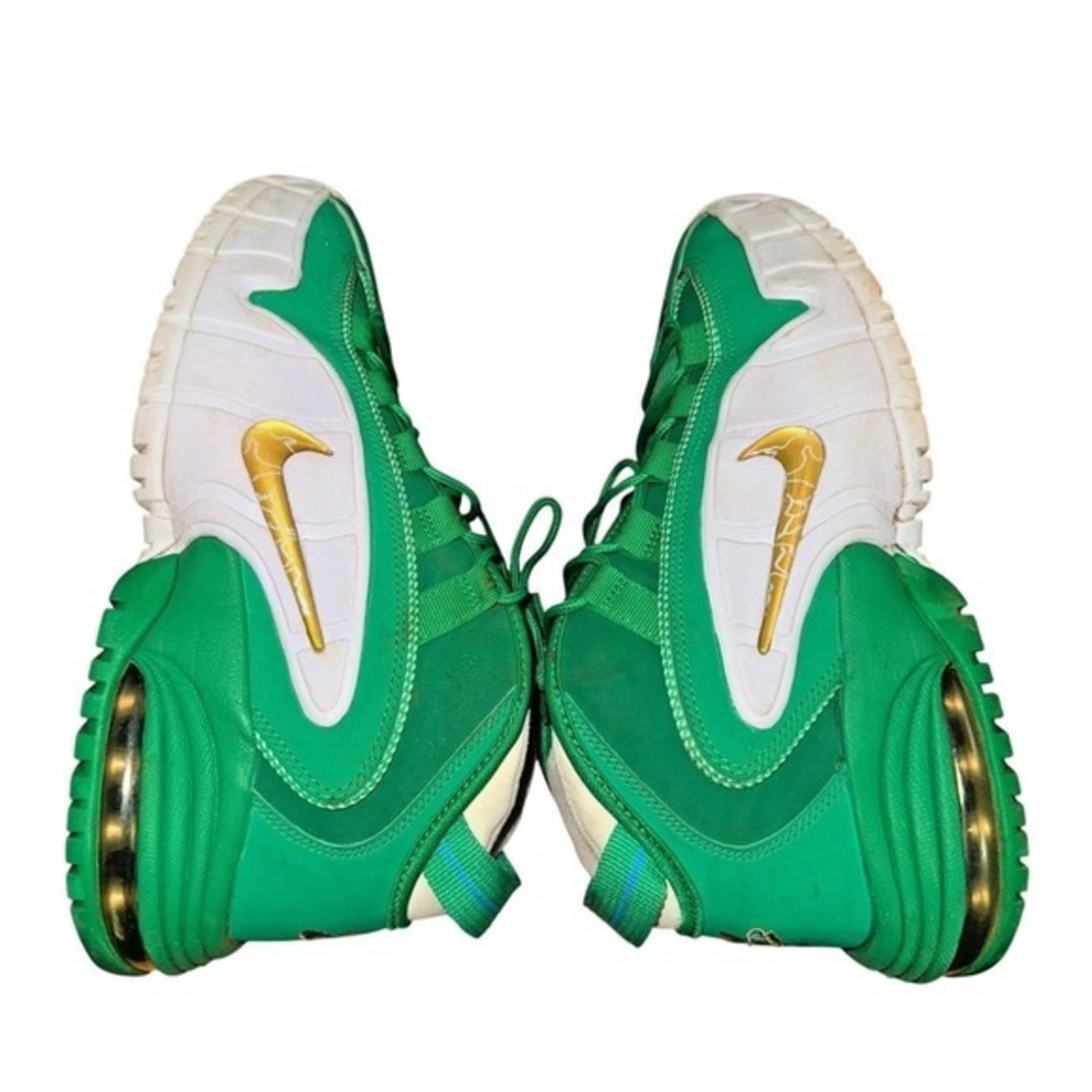 Nike Air Max Penny 1 Kids 7Y Pre-Owned Basketball Shoes Green White FQ8349-324